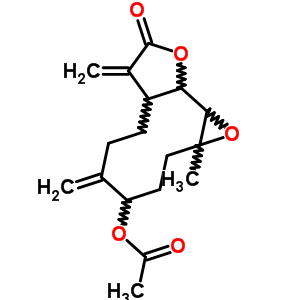 71277-22-0  1a-methyl-5,8-dimethylidene-9-oxododecahydrooxireno[9,10]cyclodeca[1,2-b]furan-4-yl acetate