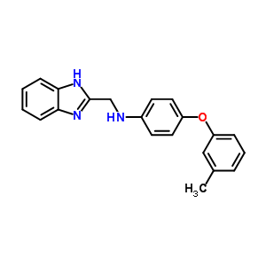 73259-39-9  N-(1H-benzimidazol-2-ylmethyl)-4-(3-methylphenoxy)aniline