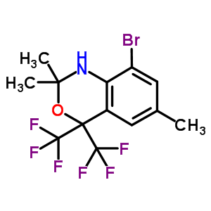 76220-89-8  8-bromo-2,2,6-trimethyl-4,4-bis(trifluoromethyl)-1,4-dihydro-2H-3,1-benzoxazine