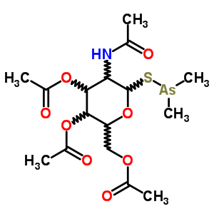 76235-27-3  3,4,6-tri-O-acetyl-2-(acetylamino)-2-deoxy-1-S-(dimethylarsanyl)-1-thiohexopyranose