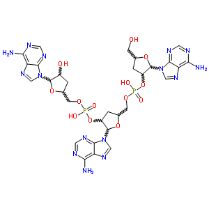 76885-99-9  [2-(6-aminopurin-9-yl)-5-[[[2-(6-aminopurin-9-yl)-5-(hydroxymethyl)tetrahydrofuran-3-yl]oxy-hydroxy-phosphoryl]oxymethyl]tetrahydrofuran-3-yl] [5-(6-aminopurin-9-yl)-4-hydroxy-tetrahydrofuran-2-yl]methyl hydrogen phosphate