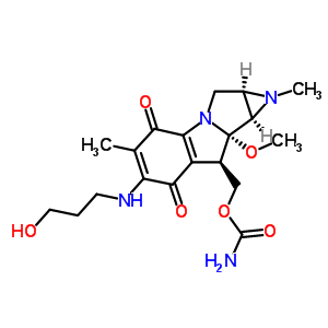 78142-87-7  {(1aR,8R,8aS,8bR)-6-[(3-hydroxypropyl)amino]-8a-methoxy-1,5-dimethyl-4,7-dioxo-1,1a,2,4,7,8,8a,8b-octahydroazireno[2',3':3,4]pyrrolo[1,2-a]indol-8-yl}methyl carbamate