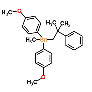 78599-88-9  ビス(4-メトキシフェニル)(メチル)(2-メチル-2-フェニルプロピル)スタンナン