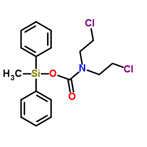82475-61-4  methyl(diphenyl)silyl bis(2-chloroethyl)carbamate