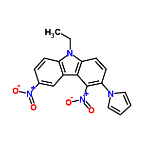 82982-96-5  9-ethyl-4,6-dinitro-3-(1H-pyrrol-1-yl)-9H-carbazole