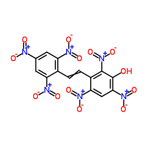 92167-27-6  2,4,6-trinitro-3-[2-(2,4,6-trinitrophenyl)ethenyl]phenol