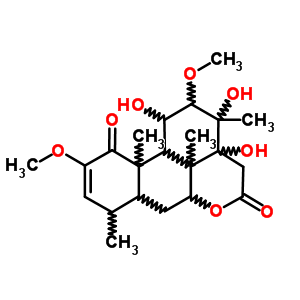 30248-06-7  (7xi,11alpha,12beta)-11,13,14-trihydroxy-2,12-dimethoxypicras-2-ene-1,16-dione