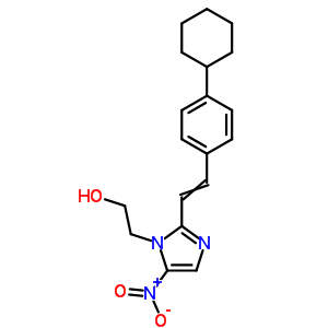 30529-10-3  2-{2-[2-(4-cyclohexylphenyl)ethenyl]-5-nitro-1H-imidazol-1-yl}ethanol