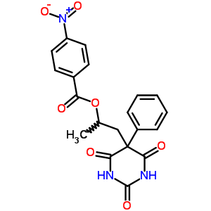 33837-46-6  1-(2,4,6-trioxo-5-phenylhexahydropyrimidin-5-yl)propan-2-yl 4-nitrobenzoate