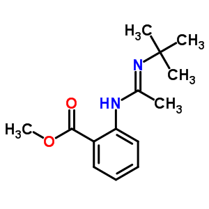 42717-46-4  methyl 2-{[(1E)-N-tert-butylethanimidoyl]amino}benzoate