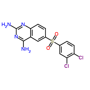 51123-28-5  6-[(3,4-dichlorophenyl)sulfonyl]quinazoline-2,4-diamine