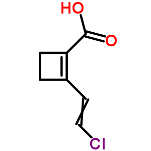 52034-99-8  2-(2-chloroethenyl)cyclobut-1-ene-1-carboxylic acid