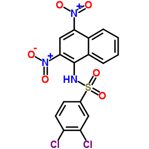 52078-03-2  3,4-dichloro-N-(2,4-dinitronaphthalen-1-yl)benzenesulfonamide