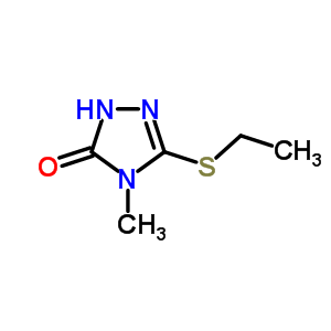 53065-51-3  5-(ethylsulfanyl)-4-methyl-2,4-dihydro-3H-1,2,4-triazol-3-one 53065-51-3  5-(ethylsulfanyl)-4-methyl-2,4-dihydro-3H-1,2,4-triazol-3-one