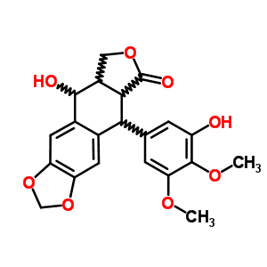 54747-66-9  9-hydroxy-5-(3-hydroxy-4,5-dimethoxyphenyl)-5,8,8a,9-tetrahydrofuro[3',4':6,7]naphtho[2,3-d][1,3]dioxol-6(5aH)-one