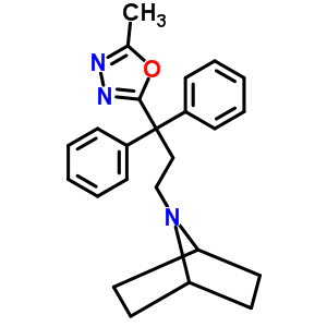57726-73-5  7-[3-(5-methyl-1,3,4-oxadiazol-2-yl)-3,3-diphenylpropyl]-7-azabicyclo[2.2.1]heptane