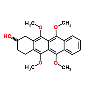 58977-06-3  5,6,11,12-tetramethoxy-1,2,3,4-tetrahydrotetracen-2-ol