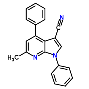 59661-53-9  6-methyl-1,4-diphenyl-1H-pyrrolo[2,3-b]pyridine-3-carbonitrile