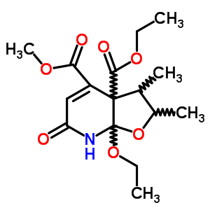 59909-69-2  3a-ethyl 4-methyl 7a-ethoxy-2,3-dimethyl-6-oxo-2,3,7,7a-tetrahydrofuro[2,3-b]pyridine-3a,4(6H)-dicarboxylate