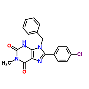 61080-49-7  9-benzyl-8-(4-chlorophenyl)-1-methyl-3,9-dihydro-1H-purine-2,6-dione