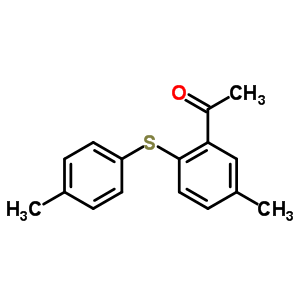 62172-64-9  1-{5-methyl-2-[(4-methylphenyl)sulfanyl]phenyl}ethanone