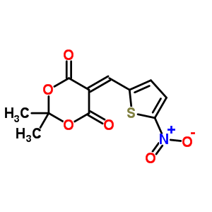 62390-99-2  2,2-dimethyl-5-[(5-nitrothiophen-2-yl)methylidene]-1,3-dioxane-4,6-dione