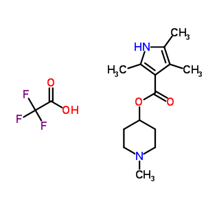 62967-22-0  1-methylpiperidin-4-yl 2,4,5-trimethyl-1H-pyrrole-3-carboxylate trifluoroacetate (1:1)