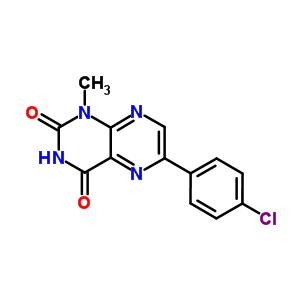 64233-26-7  6-(4-chlorophenyl)-1-methylpteridine-2,4(1H,3H)-dione