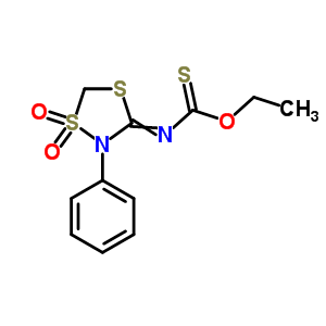 64803-11-8  O-ethyl (1,1-dioxido-2-phenyl-1,4,2-dithiazolidin-3-ylidene)carbamothioate