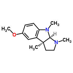 65166-97-4  (3aS,8aR)-5-methoxy-1,3a,8-trimethyl-1,2,3,3a,8,8a-hexahydropyrrolo[2,3-b]indole