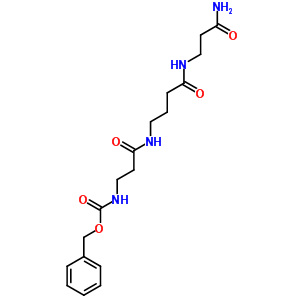 66051-54-5  benzyl [3-({4-[(3-amino-3-oxopropyl)amino]-4-oxobutyl}amino)-3-oxopropyl]carbamate (non-preferred name)