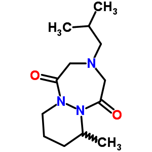 67744-71-2  7-methyl-3-(2-methylpropyl)hexahydro-1H-pyridazino[1,2-a][1,2,5]triazepine-1,5(2H)-dione