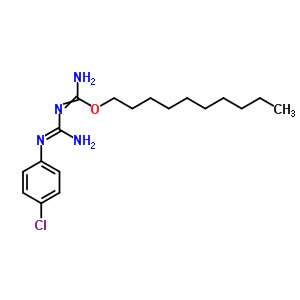 69232-17-3  decyl N'-[N'-(4-chlorophenyl)carbamimidoyl]carbamimidate