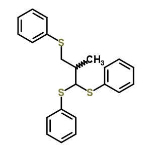 69519-82-0  1,1',1''-[(2-methylpropane-1,1,3-triyl)trisulfanediyl]tribenzene