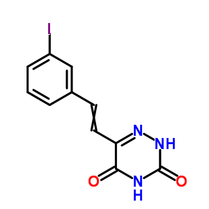 69830-25-7  6-[2-(3-iodophenyl)ethenyl]-1,2,4-triazine-3,5(2H,4H)-dione