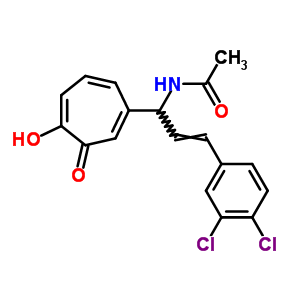 71856-92-3  N-[3-(3,4-dichlorophenyl)-1-(4-hydroxy-3-oxocyclohepta-1,4,6-trien-1-yl)prop-2-en-1-yl]acetamide