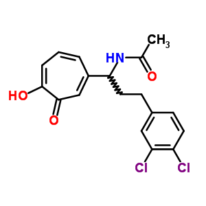 71856-94-5  N-[3-(3,4-dichlorophenyl)-1-(4-hydroxy-3-oxocyclohepta-1,4,6-trien-1-yl)propyl]acetamide