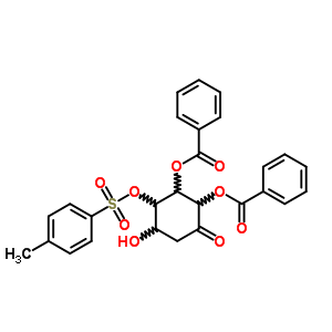 72263-10-6  4-hydroxy-3-{[(4-methylphenyl)sulfonyl]oxy}-6-oxocyclohexane-1,2-diyl dibenzoate