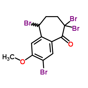 72472-42-5  3,6,6,9-tetrabromo-2-methoxy-6,7,8,9-tetrahydro-5H-benzo[7]annulen-5-one