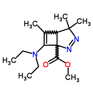 72552-34-2  methyl 7-(diethylamino)-4,4,6-trimethyl-2,3-diazabicyclo[3.2.0]hepta-2,6-diene-1-carboxylate