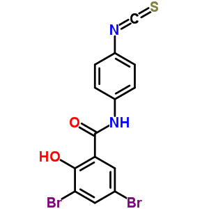 72670-63-4  3,5-dibromo-2-hydroxy-N-(4-isothiocyanatophenyl)benzamide