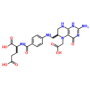 72973-90-1  एन- [4- ({[2-एमिनो-5- (कार्बोक्सिमिथाइल) -4-ऑक्सो-1,4,5,6,7,8-हेक्साहाइड्रोप्टेरिडिन-6-वाईएल] मिथाइल}एमिनो) बेंजॉयल] ग्लूटामिक एसिड