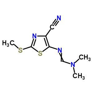 73109-37-2  N'-[4-cyano-2-(methylsulfanyl)-1,3-thiazol-5-yl]-N,N-dimethylimidoformamide