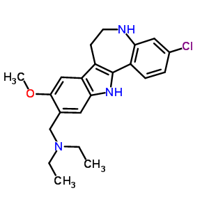 73660-90-9  N-[(3-chloro-9-methoxy-5,6,7,12-tetrahydroindolo[3,2-d][1]benzazepin-10-yl)methyl]-N-ethylethanamine