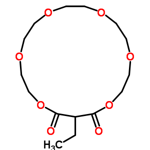 76461-90-0  18-ethyl-1,4,7,10,13,16-hexaoxacyclononadecane-17,19-dione