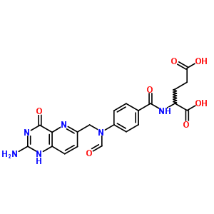 76622-76-9  N-(4-{[(2-amino-4-oxo-1,4-dihydropyrido[3,2-d]pyrimidin-6-yl)methyl](formyl)amino}benzoyl)kyselina glutamová