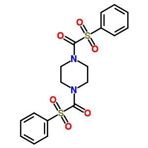 77718-13-9  piperazine-1,4-diylbis[(phenylsulfonyl)methanone]
