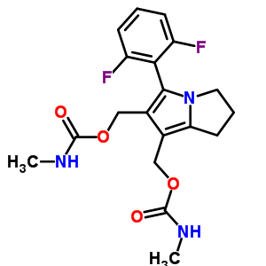 79795-27-0  [5-(2,6-difluorophenyl)-2,3-dihydro-1H-pyrrolizine-6,7-diyl]dimethanediyl bis(methylcarbamate)