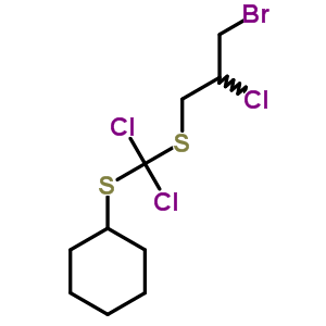 19095-93-3  ({[(3-bromo-2-chloropropyl)sulfanyl](dichloro)methyl}sulfanyl)cyclohexane