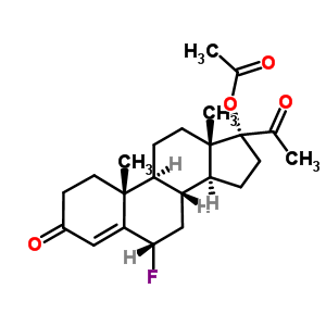 336-78-7  (6alpha)-6-fluoro-3,20-dioxopregn-4-en-17-yl acetate